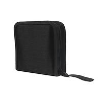 TingHaoO Estuche portátil para CD, 40 unidades, tela mercerizada, con cremallera, para el hogar, el coche, Black, Mass Beauty