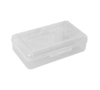 TingHaoO Estuche transparente de gran capacidad para lápices de doble capa, organizador de lápices de colores para estudiantes y niños, White