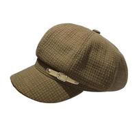 TingHaoO Gorro de algodón transpirable para parejas, versátil ejército, gran borde, deportes, adecuado para diversas actividades al aire libre, viajes, vacaciones, marrón oscuro, Talla única