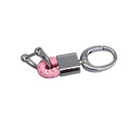 TingHaoO Llavero de cuero con hebilla de metal, accesorio elegante, moderno, estilo punk vintage, a, Silver