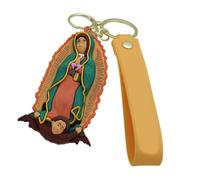 TingHaoO Llavero de muñeca de dibujos animados de moda, adornos para coche, accesorios de llavero de Jesús, llavero de regalo de cumpleaños, adornos colgantes, a, Talla única