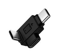 TingHaoO Micrófonos de conversión USB tipo C a diminutos, adaptadores de tarjeta de sonido tipo C para carga simultánea y uso de micrófono, adaptadores OTG para micrófonos