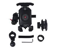 TingHaoO Soporte móvil portátil para motocicleta, rotación de 360 grados, cargador de teléfono para teléfono inteligente, tableta, soporte móvil