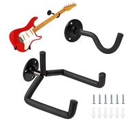 TINGJS Soporte de Montaje en Pared Universal para Guitarra - Gancho Colgador para Acústica, Eléctrica, Clásica, Bajo y Ukelele