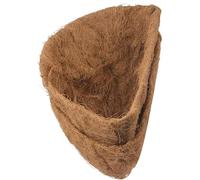 TINGMEI - Forro de coco semicircular para cesta colgante, cesta de flores de pared, forros de fibra de coco para macetas de jardín (35 cm)