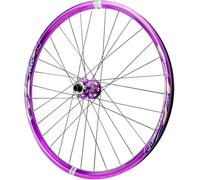 TINGMIAN Rueda Delantera Trasera Bicicleta Freno Disco,Eje Pasante Aleación Aluminio Ruedas Montaña Delanteras 2 Traseras 4 Rodamientos(Front wheel,27.5inch)