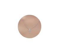 TINGN Cadena de cruz para mujer, chapado en oro de 14 quilates, colgante de cruz, elegante, gargantilla para mujer, joyas de cristianismo, joyas de alta calidad, idea de regalo con diseño de cruz