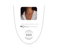 TINGN Cadena de plata de ley 925 para mujer, 0,8 mm, cadena sin colgante, resistente al agua, apilable, cadena de plata 925, regalos para mujeres y niñas, longitud: 36, 40, 45, 51, 56, 61 cm, 36 cm