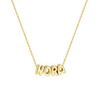 TINGN Collar con nombre personalizado para mujer, chapado en oro de 14 quilates, elegante joyería ideal para regalos de cumpleaños para mujeres, niñas y adolescentes, Cobre