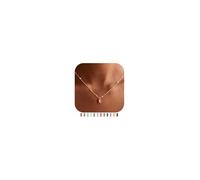 TINGN Collar de piedra natal de oro para mujeres y niñas, collares chapados en oro de 14 quilates, delicado collar con colgante cuadrado de piedra de nacimiento de 12 meses, elegante piedra natal para