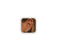 TINGN Juego de 4 pares de aretes de aro para mujer, chapados en oro de 14 quilates, hipoalergénicos, pequeños, múltiples piercings para la oreja, aretes delicados, bonitos aretes de regalo, Cobre
