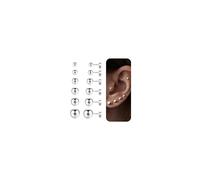 TINGN Juego de 6 pares de pendientes de plata 925 para hombre y mujer, pequeños, con cierre plano, circonita cúbica, perlas, redondos, con tornillo de bola y cartílago, 2 mm, 3 mm, 4 mm, 5 mm, 6 mm, 8