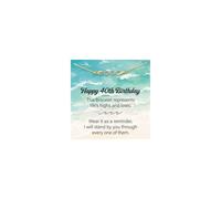 TINGN Regalos de cumpleaños para mujeres: pulsera de ondas de circonita chapada en oro de 14 quilates, regalos de cumpleaños para mujeres de 30, 40, 50, 60, 70 años, regalo para mujer, esposa, novia