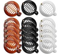 Tingyanyan 18 pinzas de pelo de plátano de 2.5 pulgadas, peines para el pelo, pinzas redondas para coleta, pinzas en forma de pez, adecuadas para mujeres y niñas.