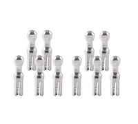 Tingyilan 10 Piezas de filtros de Metal de 3 mm para Pipas de Tabaco, Accesorios para Pipas, filtros de Cigarrillo estándar reciclables para Fumadores,Plata,One Size