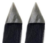Tingyilan 2 piezas de patillas para hombres peluche de tupé triángulo para cabello en las sienes, sistema de reemplazo de cabello con cinta recta de 15 cm,Negro,5x5x4cm