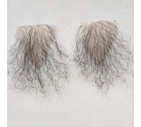 Tingyilan 2 unidades de vello corporal falso natural invisible y realista para agregar volumen - axilas, pecho, bigote para hombres y mujeres,Negro,One Size