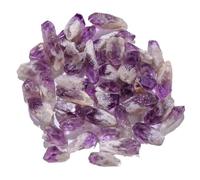 Tingyilan 200pcs Amatista en bruto cristales curativos piedras naturales, Cristal Piedra Protección Reiki Tumbling Cabbing Adivinación Meditación Fuente Piedra