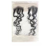 Tingyilan 2pcs De Bordes De Cabello Cabello Humano Real Extensiones De Cabello De Línea De Cabello De Encaje Invisible Rayas De Cabello Rizado De Bebé Reutilizables,Negro,V shape