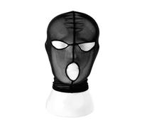 Tingyilan 2PCS Máscara De Velo De Cara Completa De Mascarada De Encaje Negro Con Ojos Y Boca Abiertos, Máscara De Ojos De Fiesta De Cubierta De Cabeza De Cubierta De Capucha,A,One Size