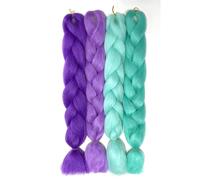 Tingyilan 4Pcs Brilla En La Oscuridad Peluca, Peluca Afro Sintético Luminoso Trenza Pelucas Crochet Trenzas De Pelo Trenzado Pelucas Cola De Cerdo,B
