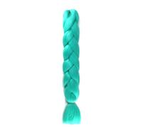 Tingyilan 4Pcs Brilla En La Oscuridad Peluca, Peluca Afro Sintético Luminoso Trenza Pelucas Crochet Trenzas De Pelo Trenzado Pelucas Cola De Cerdo,Verde