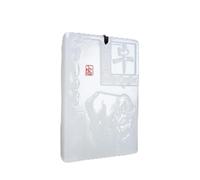 Tingyilan Collar chino de jade blanco natural del zodiaco 12 animales Feng Shui, collar de constelación de santos, collar de la suerte con cadena de joyería,Cow