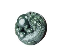Tingyilan Collar Colgante Natural Hetian Jade Pi Xiu, Lucky Fortune
