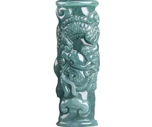 Tingyilan Collar De La Suerte, Colgante De Cilindro De Dragón Chino De Jade Natural, Fuerza Y Riqueza, Joyas Únicas, Regalos Espirituales