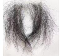 Tingyilan Fake Private Hair, Unisex Pubic Toupee Hecho A Mano Largo Invisible Realista Fake Body Hair, Muñeca De Silicona Negra Añadiendo Volumen Al Pelo,B,One Size