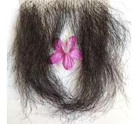 Tingyilan Falsi capelli privati Simulazione fatta a mano di capelli finti del petto femminile finti baffi per uomini e donne Aspetto naturale Capelli del corpo sexy Capelli dell'ascella