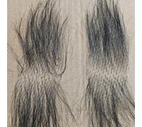 Tingyilan Pelo humano real negro, vello de axila falso realista invisible, cuerpo de muñeca de silicona, vello púbico, peluca de pelo de pecho,Negro,One Size