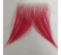 Tingyilan Pelo Privado Falso, Colorido, Invisible, Realista, Natural, Sexy, Vello Corporal, Axila, Pelo, Pecho, Pecho, Bigote, Hombre, Hombre, She-Man, Vestido Elegante, Elegante,Rojo