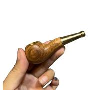 Tingyilan Pipa de Tabaco pequeña clásica de 3 Disfrutar del Tabaco o para Accesorios, Pipa Duradera de Tabaco Pipa Marinera Retro clásica Accesorios de tubería de Madera Natural,Huali