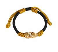 Tingyilan Pulsera Feng Shui Dragón Pixiu Riqueza Suerte Amuleto para Hombres Mujeres Atraer Buena Suerte Pulseras Ricas, Giratorio Cobre Chapado en Oro Pi Yao,C,One Size