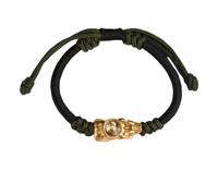Tingyilan Pulsera Feng Shui Dragón Pixiu Riqueza Suerte Amuleto para Hombres Mujeres Atraer Buena Suerte Pulseras Ricas, Giratorio Cobre Chapado en Oro Pi Yao,D,One Size