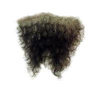 Tingyilan Simula parches de vello púbico femenino Invisible Realista Natural falso Vello corporal privado - axila, pecho, bigote para hombres mujeres,Negro,One Size