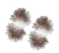 Tingyilan Un par de vello corporal rizado sexy pelo de la axila, encaje completo invisible transpirable suave simulado seguro axila falsa hecha a mano,Marrón,One Size