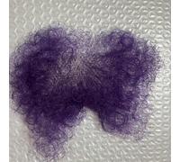 Tingyilan Vello Corporal Privado Falso Natural Realista Invisible: Axila, Pecho, Vello Púbico, Bigote De Encaje Completo Hecho A Mano De 3.2X5.5In Para Hombres Y Mujeres,Púrpura,One Size