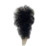 Tingyilan Vello púbico artificial suave para hombres y mujeres, accesorio de cabello privado artificial sintético transpirable para muñecas bifurcadas,Negro,One Size