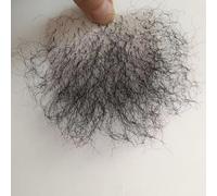 Tingyilan Vello Púbico Falso Suave Hombres Mujeres Adhesivo Transpirable Sintético Negro Corto Vello Privado Falso Accesorio Para Muñeca Bifurcada Simulado Seguro Para El Hogar,Negro,One Size