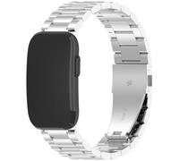 TingYR Correas Compatible con Garmin CIRQA Smart Band, Correa de Acero Inoxidable, Pulsera Metálica de Repuesto.