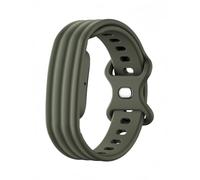 TingYR Correas Compatible con Google Fitbit Air, Correa de Silicona, Ajustable, Suave y Cómoda, Transpirable. Verde Oliva Oscuro