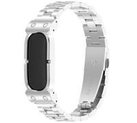 TingYR Correas Compatible con Google Fitbit Air, Marco de Metal de Aleación de Zinc + Correa de Acero Inoxidable, Pulsera de Repuesto.