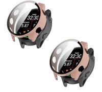 TINGYR Funda Compatible con Garmin Forerunner 170/70, [2 Piezas] PC + Vidrio Templado para Proteger la Pantalla, Anticaída.