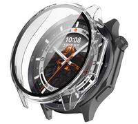 TINGYR Funda Compatible con OnePlus Watch 3/ OPPO Watch X2, PC + Vidrio Templado para Proteger la Pantalla, Anticaída.