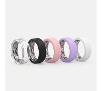 TINGYR Funda Compatible con Oura Ring 5, Suave, Agradable para la Piel, Resistente al Sudor. M (9/10 / 11) 5 uds (Transparente, Negro, Blanco, Rosa, Morado Lila)