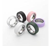 TINGYR Funda Compatible con Oura Ring 5, Suave, Agradable para la Piel, Resistente al Sudor. M (9/10 / 11) 6 uds (Transparente, Negro, Blanco, Rosa, Morado Lila, Verde Oscuro)
