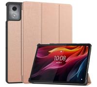 TingYR Funda para Lenovo Tab K11 Plus Funda Tableta, Piel, Soporte Plegable, Protección Todo Incluido, Carcasa para Lenovo Tab K11 Plus.(Oro Rosa)