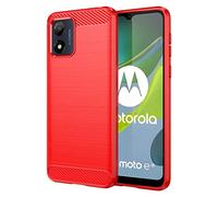 TingYR Funda para Motorola Moto E13, Resistente a los Arañazos, Fina de Silicona, Funda Interior de TPU Suave, Fundas para Motorola Moto E13 Smartphone.(Rojo)